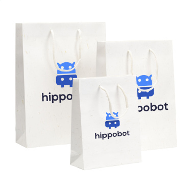 Logo trade promotional gifts picture of: Leaf It Bag recycled with straw fibres (180 g/m²) S