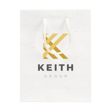Logotrade promotional item image of: Leaf It Bag recycled with straw fibres (180 g/m²) S