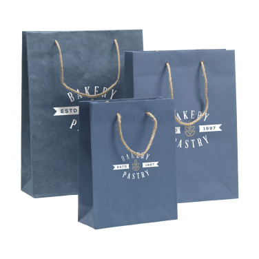Logo trade promotional merchandise photo of: Leaf It Bag recycled with jeans fibres (180 g/m²) S