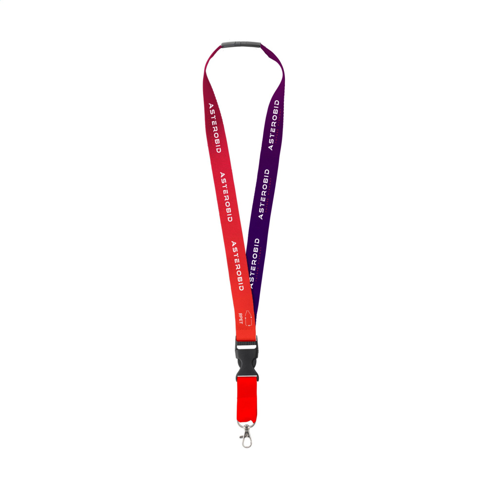 Logo trade corporate gifts image of: Lanyard Promo Complete Sublimation RPET 2 cm keycord