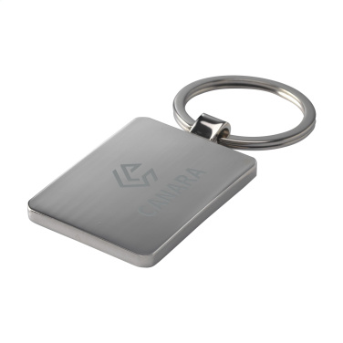 Logo trade promotional gifts image of: Bamboo Key Rectangle keyring