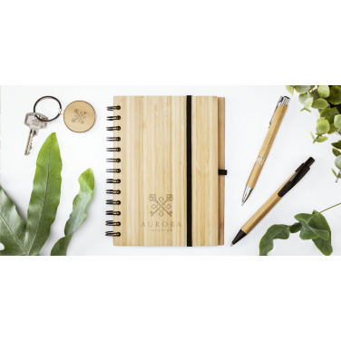 Logotrade promotional product image of: Bamboo Key Circle keyring