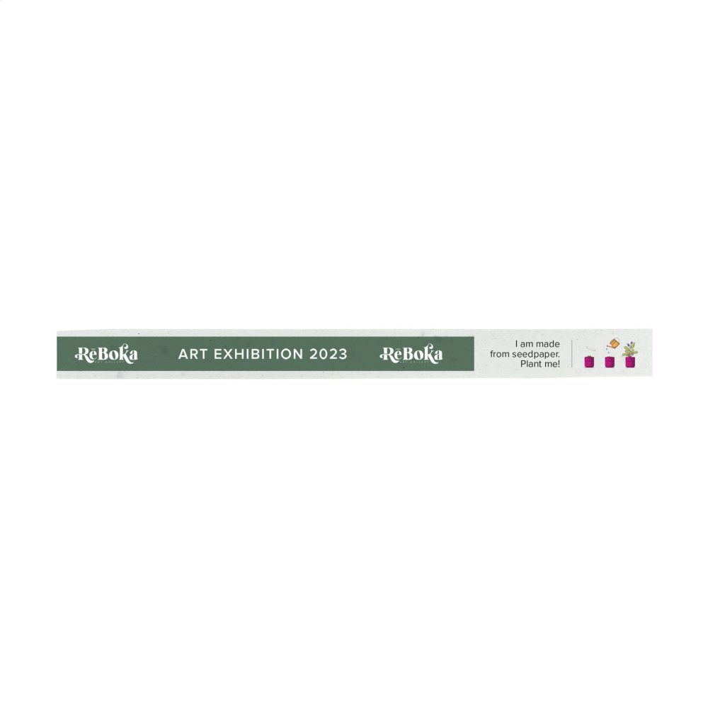 Logo trade corporate gift photo of: Seed Paper Festival Wristband