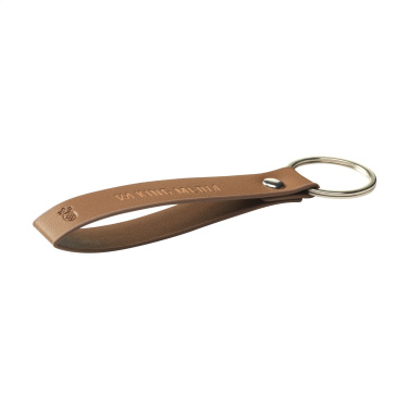 Logo trade business gifts image of: Vegan Pineapple Leather Keyring