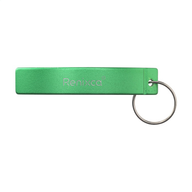 Logotrade advertising product image of: Alu Opener GRS Recycled keyring