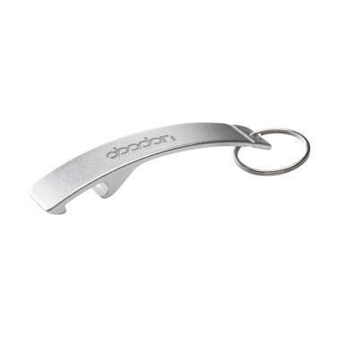Logotrade business gift image of: Alu Opener GRS Recycled keyring