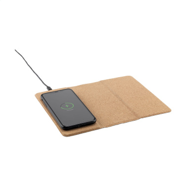 Logotrade promotional merchandise picture of: Cork Wireless Charging Mousepad
