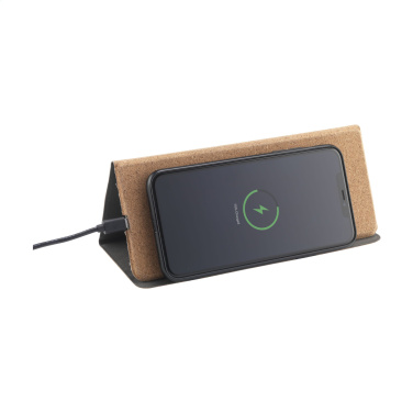 Logotrade advertising products photo of: Cork Wireless Charging Mousepad