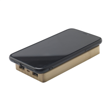 Logo trade corporate gifts picture of: Solar Powerbank 8000+ Wireless Charger