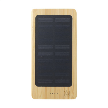 Logo trade promotional gifts picture of: Solar Powerbank 8000+ Wireless Charger