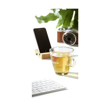Logo trade promotional items picture of: Supporto Bamboo phone stand