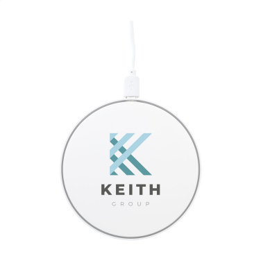 Logotrade promotional product image of: Coil RCS Recycled Wireless Charger