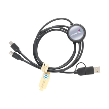 Logotrade promotional products photo of: Charging Cable RCS Recycled ABS-TPE