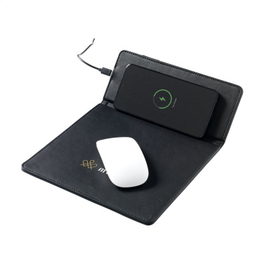 Logo trade promotional item photo of: RCS Recycled Wireless Charging Mousepad