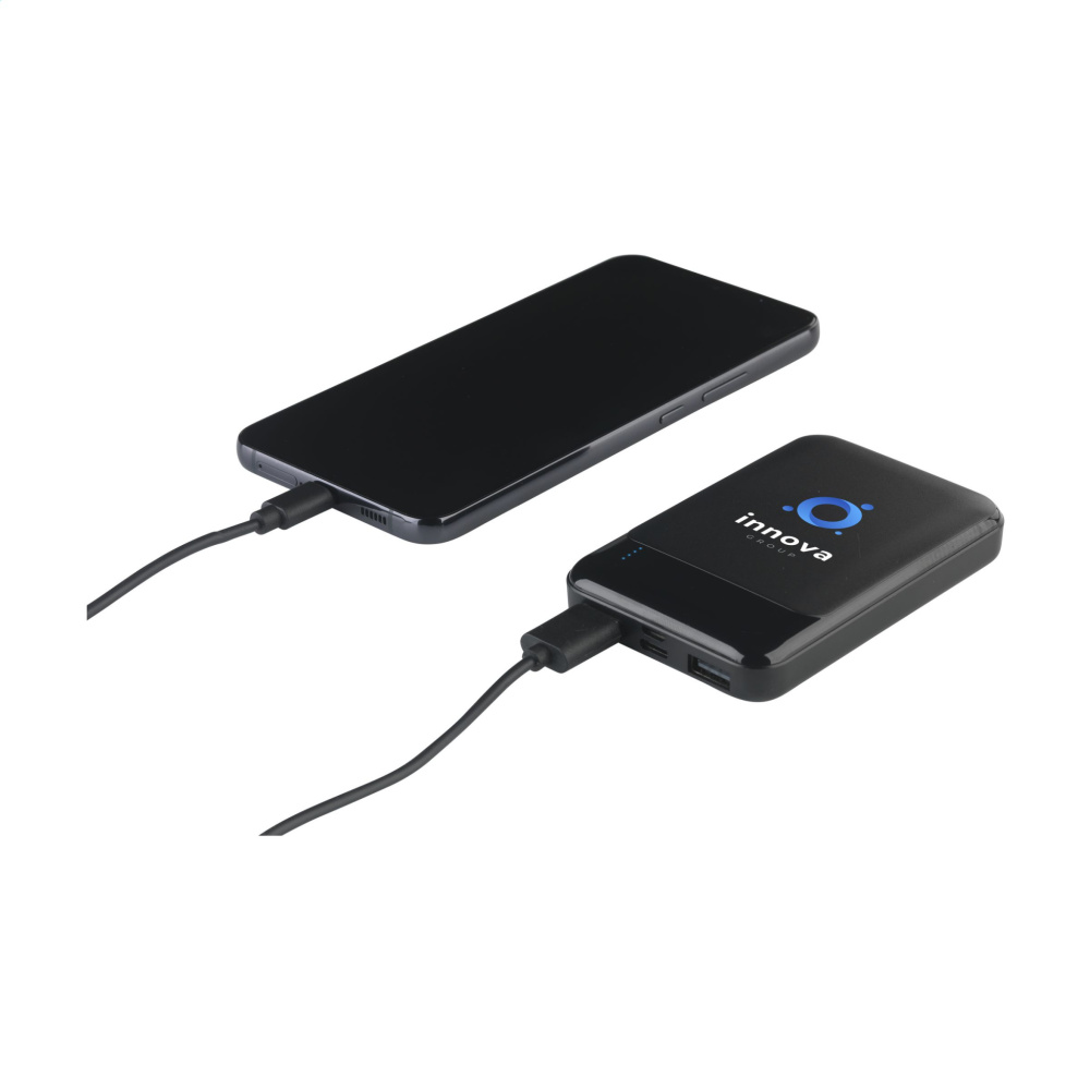 Logo trade promotional item photo of: Compact 5000 RCS Recycled ABS Powerbank