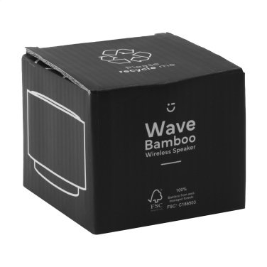 Logotrade advertising product image of: Wave Bamboo Wireless Speaker