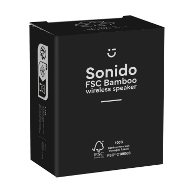 Logotrade promotional items photo of: Sonido 5W Bamboo wireless speaker