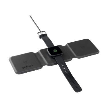 Logo trade corporate gifts image of: TriCharge RCS  Recycled PU Wireless Charger
