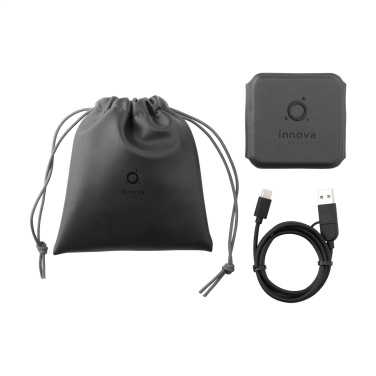 Logotrade promotional gift picture of: TriCharge RCS  Recycled PU Wireless Charger