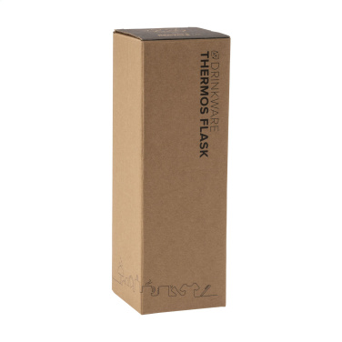 Logo trade promotional merchandise picture of: Osaka 360 ml bamboo thermo bottle/thermo cup