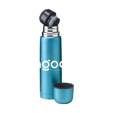 Logotrade promotional item image of: Frosted Bottle RCS Recycled Steel 500 ml thermo bottle