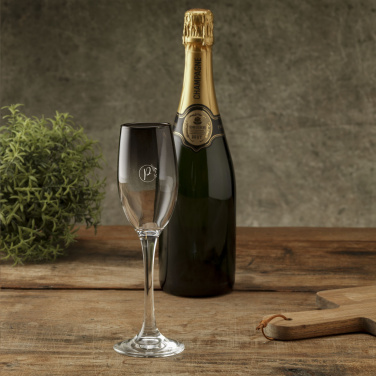 Logotrade business gift image of: Smokey Champagne glass 180 ml