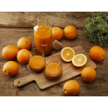 Logo trade corporate gifts image of: Smokey Water Glass 450 ml