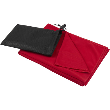 Logo trade promotional merchandise photo of: Lucas RPET sport towel 50x100 cm