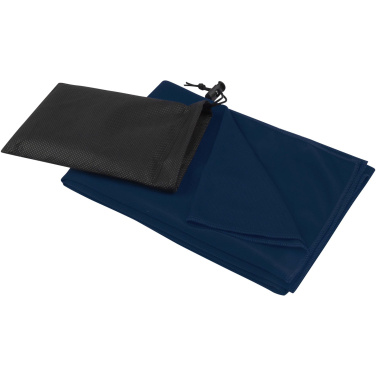 Logo trade promotional giveaways picture of: Lucas RPET sport towel 50x100 cm