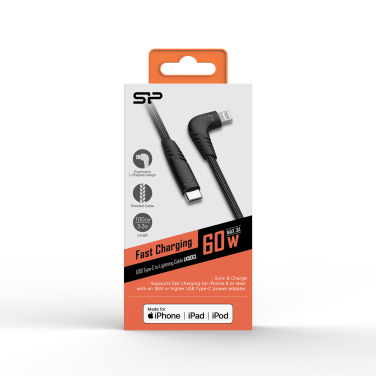 Logotrade promotional merchandise picture of: DATA TRANSFER CABLE Boost Link Nylon LK50CL Type C Lightning