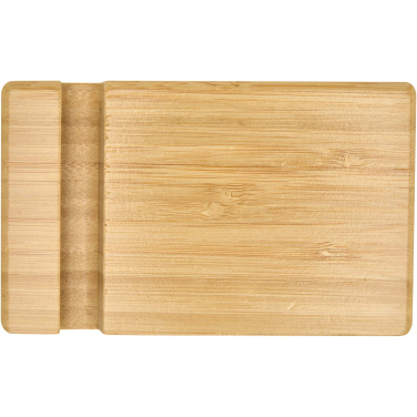 Logo trade promotional products image of: Bubup bamboo 2-angled tablet and phone stand