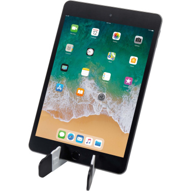 Logo trade corporate gifts image of: Buna recycled plastic foldable tablet and phone stand