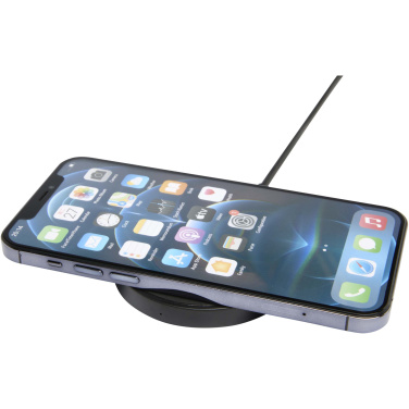 Logo trade promotional products picture of: Freal 15W recycled plastic wireless charging pad