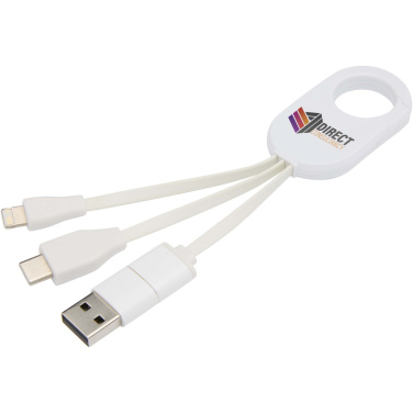 Logotrade promotional item image of: Troop 4-in-1 recycled plastic charging cable