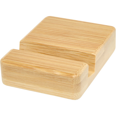 Logo trade corporate gifts picture of: Ebla bamboo phone stand