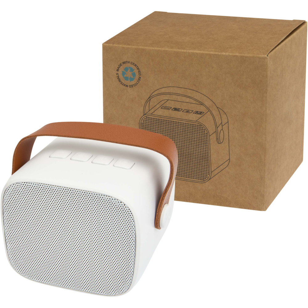 Logo trade promotional giveaways picture of: Diya 3W wireless recycled plastic speaker
