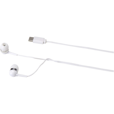 Logotrade advertising product image of: Dofida wired Type-C earbuds with recycled plastic storage box