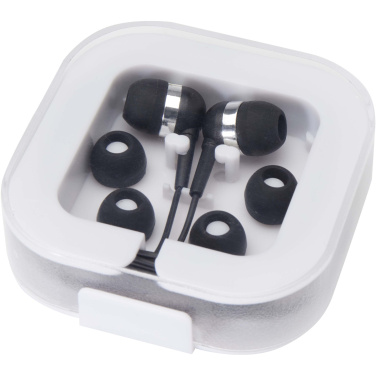 Logotrade promotional giveaway picture of: Dofida wired Type-C earbuds with recycled plastic storage box