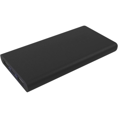 Logo trade promotional merchandise photo of: SCX.design P40 10.000 mAh light-up wireless rubber power bank