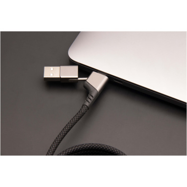 Logo trade corporate gift photo of: SCX.design C52 100W 4-in-1 rPET magnetic ultra fast charging cable 