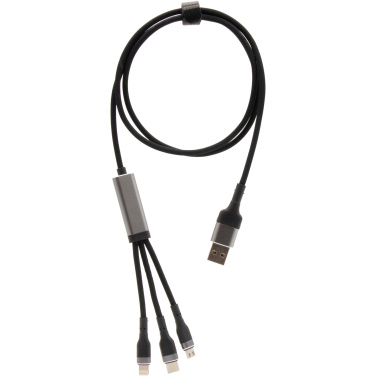 Logotrade promotional merchandise photo of: SCX.design C53 100W 5-in-1 rPET ultra fast charging cable