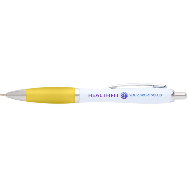 Logotrade corporate gift image of: Nash recycled plastic ballpoint pen (blue ink)