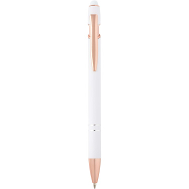 Logo trade promotional product photo of: Nanna ballpoint pen with rose gold finish (blue ink)