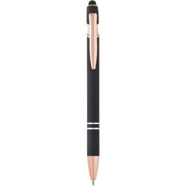 Logo trade promotional product photo of: Nanna ballpoint pen with rose gold finish (blue ink)