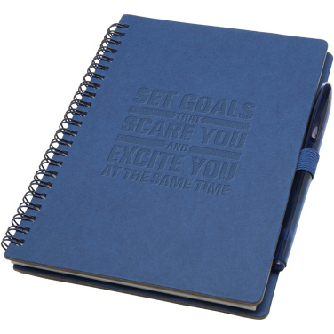 Logo trade corporate gifts picture of: Slate reusable soft cover notebook and pen set (black ink)