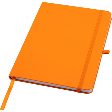 Logo trade promotional products picture of: Teak A5 recycled hard cover notebook with lined pages