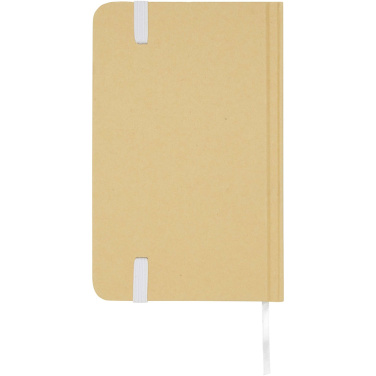 Logo trade promotional items picture of: Reed A6 recycled hard cover notebook with plain pages