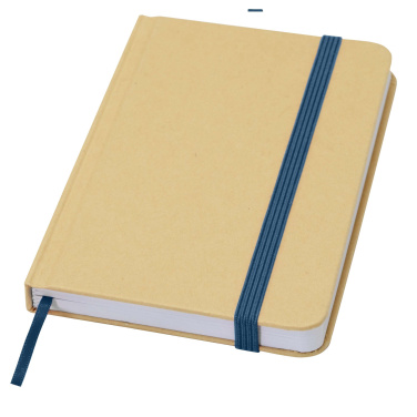 Logo trade corporate gifts image of: Reed A6 recycled hard cover notebook with plain pages