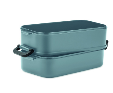 Logo trade corporate gifts image of: Lunch box in recycled PP