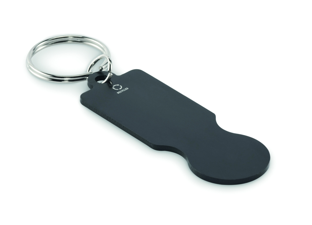 Logo trade advertising products picture of: Key ring with trolley token